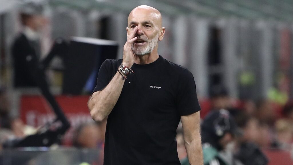 Stefano Pioli AC Milan Milan-Verona 3-1 Serie A 2022-2023