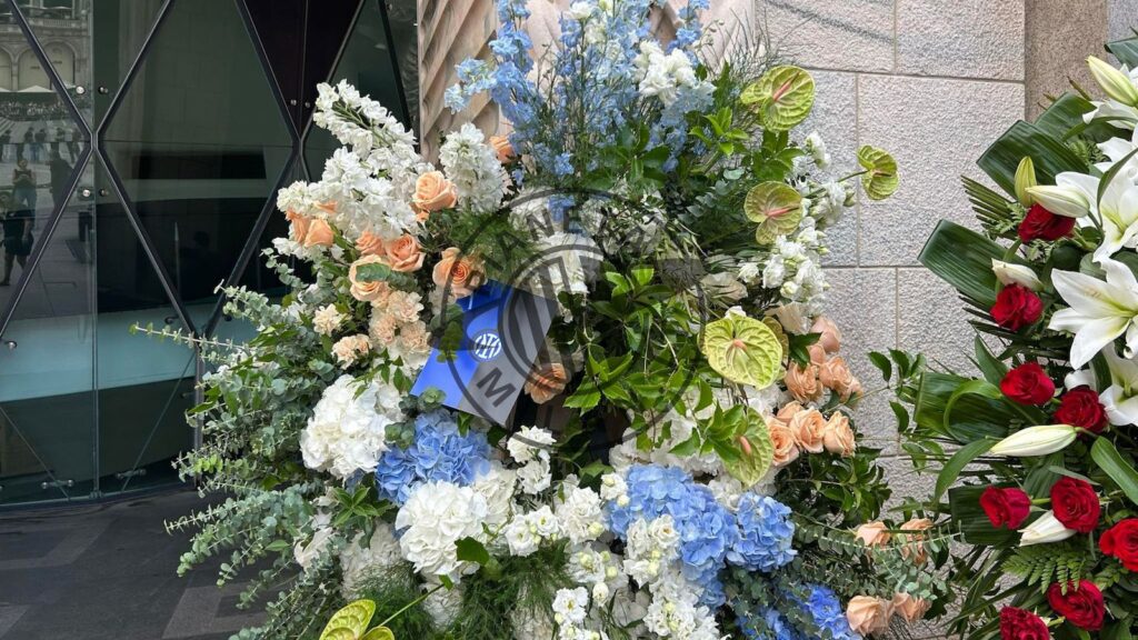 funerali Berlusconi fiori Inter