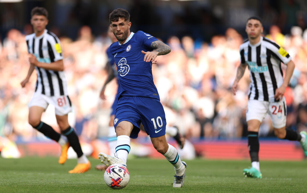 Christian Pulisic, calciatore del Chelsea (getty images)