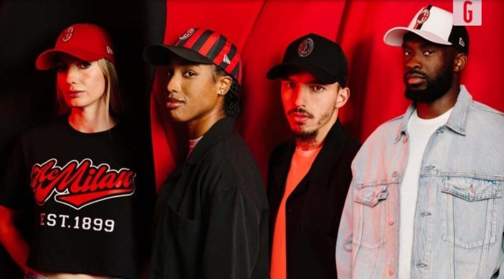 Milan, collaborazione con New Era: ecco la collezione dei cappelli | VIDEO (screen gazzetta.it)