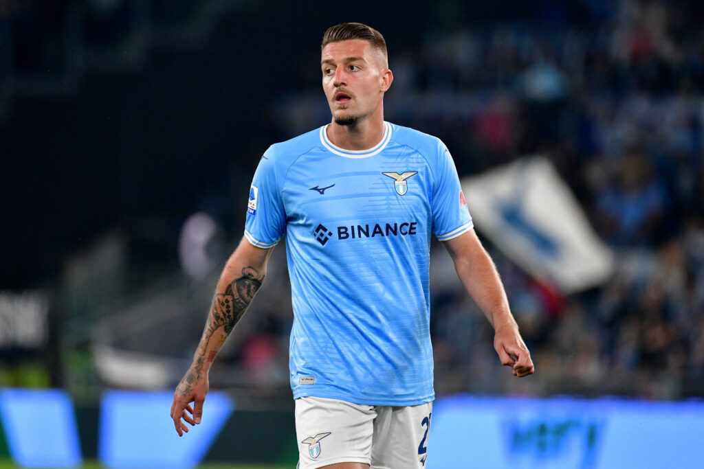 Sergej Milinkovic Savic, calciatore della Lazio (getty images)
