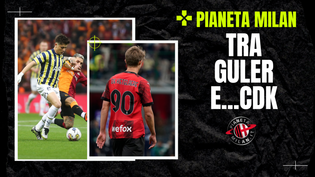 Arda Guler, centrocampista del Fenerbahce e Charles De Ketelaere, trequartista del Milan