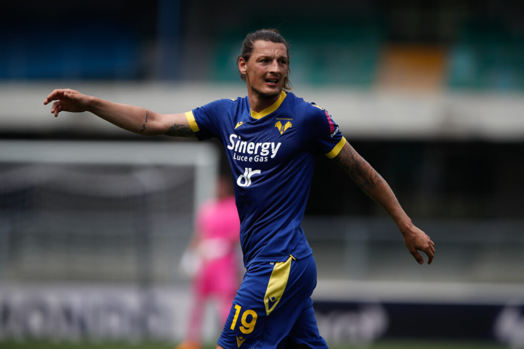 Milan Djuric, attaccante dell'Hellas Verona (getty images)