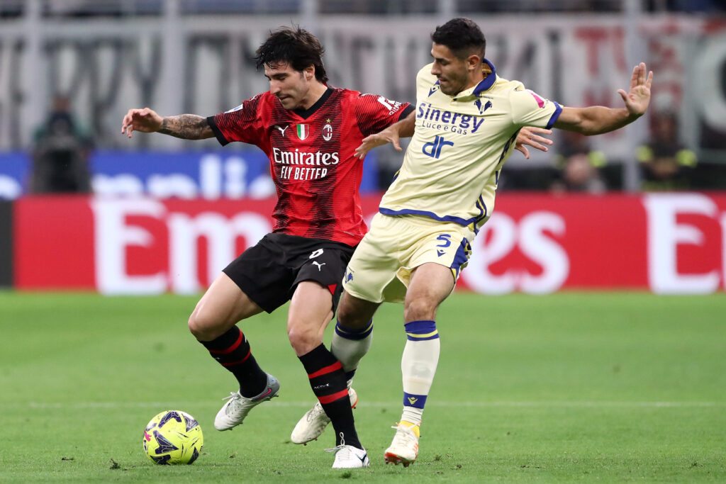 Sandro Tonali, centrocampista del Milan