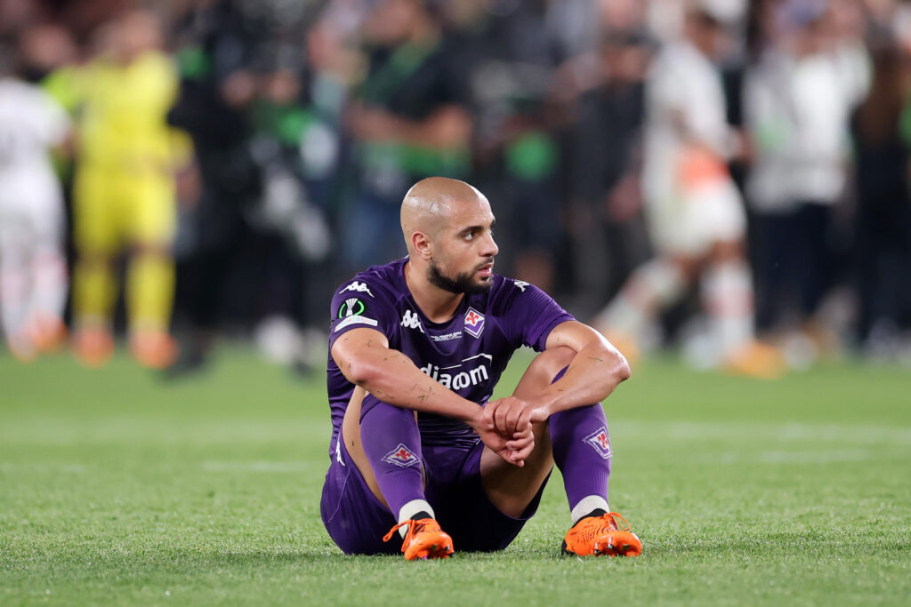Sofyan Amrabat, centrocampista della Fiorentina