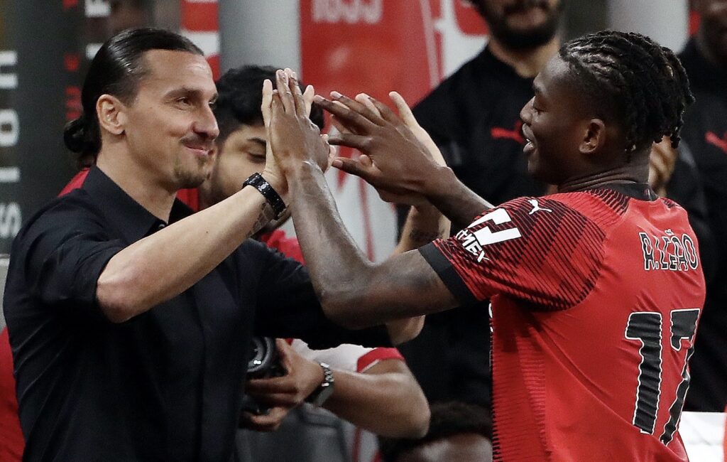 Ibrahimovic Leao AC Milan Milan-Verona 3-1 Serie A 2022-2023