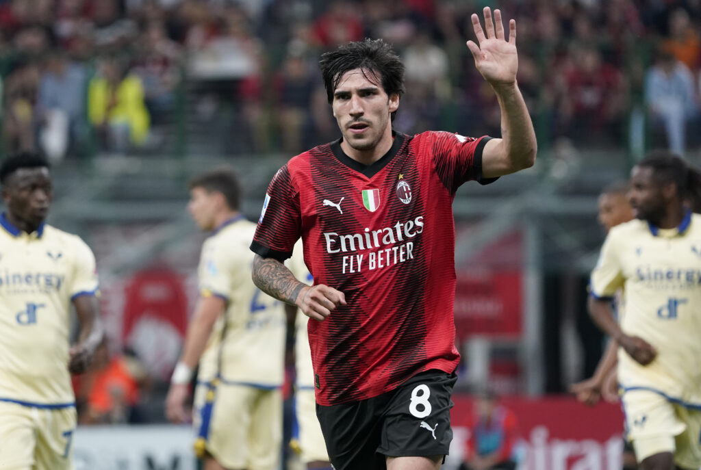 Sandro Tonali, centrocampista del Milan (getty images)