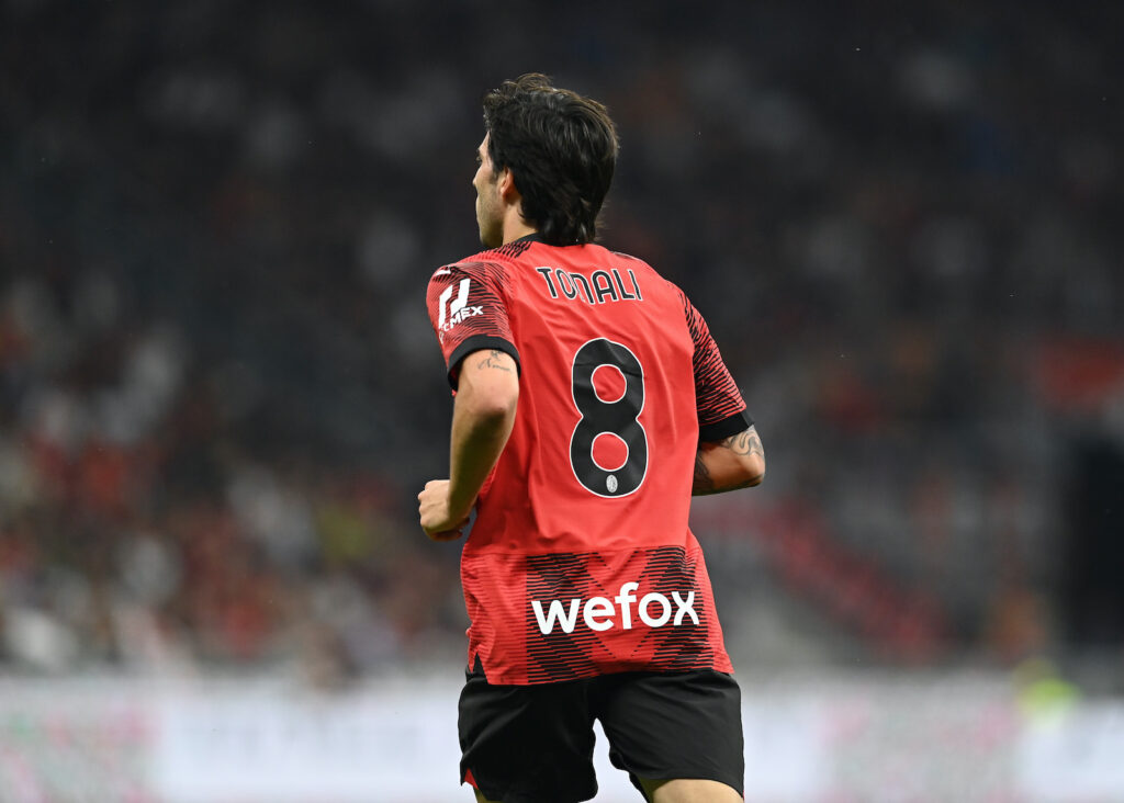 Sandro Tonali AC Milan Milan-Verona 3-1 Serie A 2022-2023