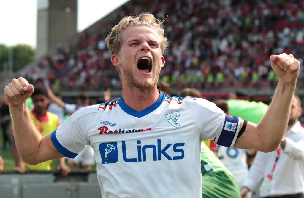 Morten Hjulmand, calciatore del Lecce (getty images)