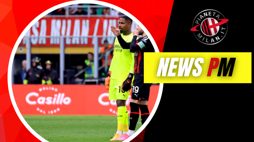 Mike Maignan e Theo Hernandez, giocatori del Milan (getty images)