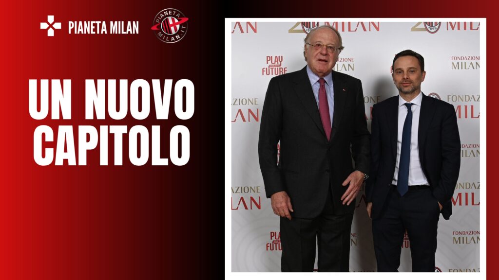 Paolo Scaroni e Giorgio Furlani, presidente e amministratore delegato del Milan (getty images)