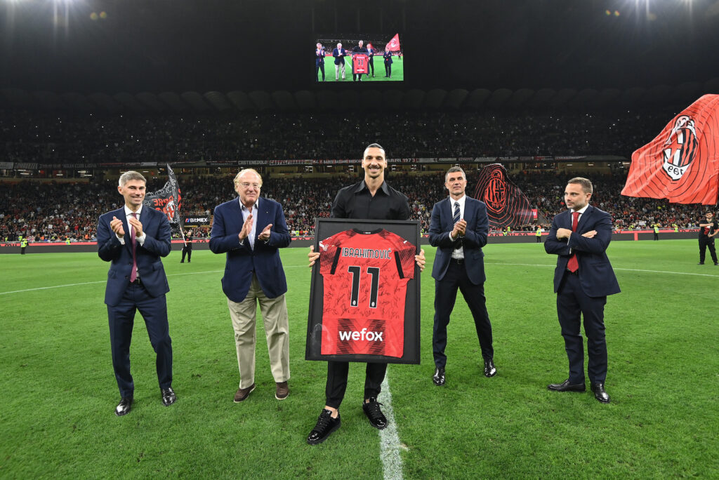 ritiro Zlatan Ibrahimovic AC Milan Milan-Verona 3-1 Serie A 2022-2023