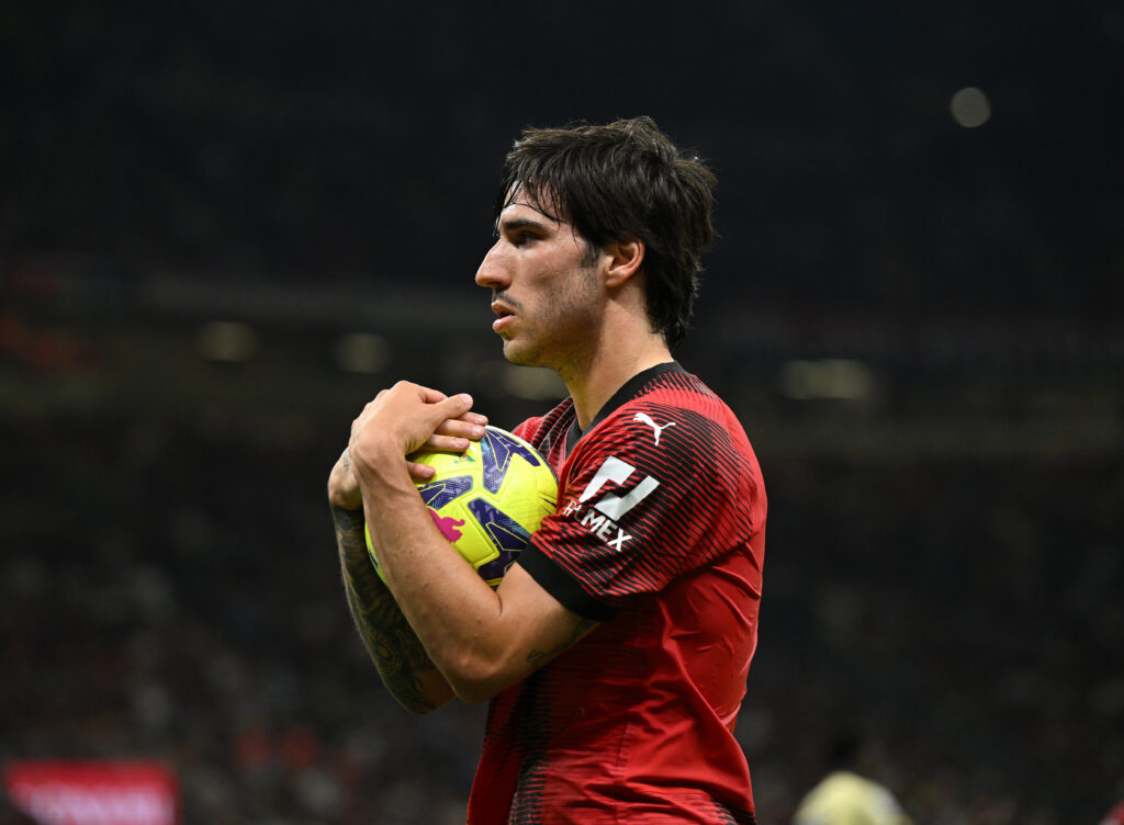 Sandro Tonali, centrocampista del Milan (getty images)