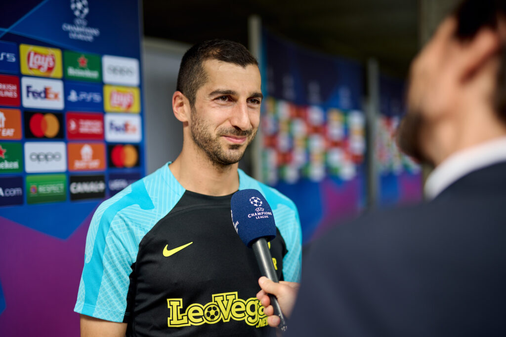 Henrikh Mkhitaryan Inter conferenza stampa Champions League