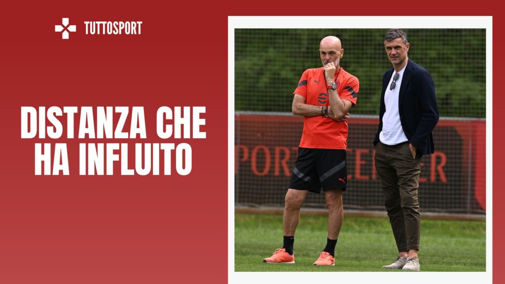 Stefano Pioli e Paolo Maldini, allenatore ed ex dirigente del Milan