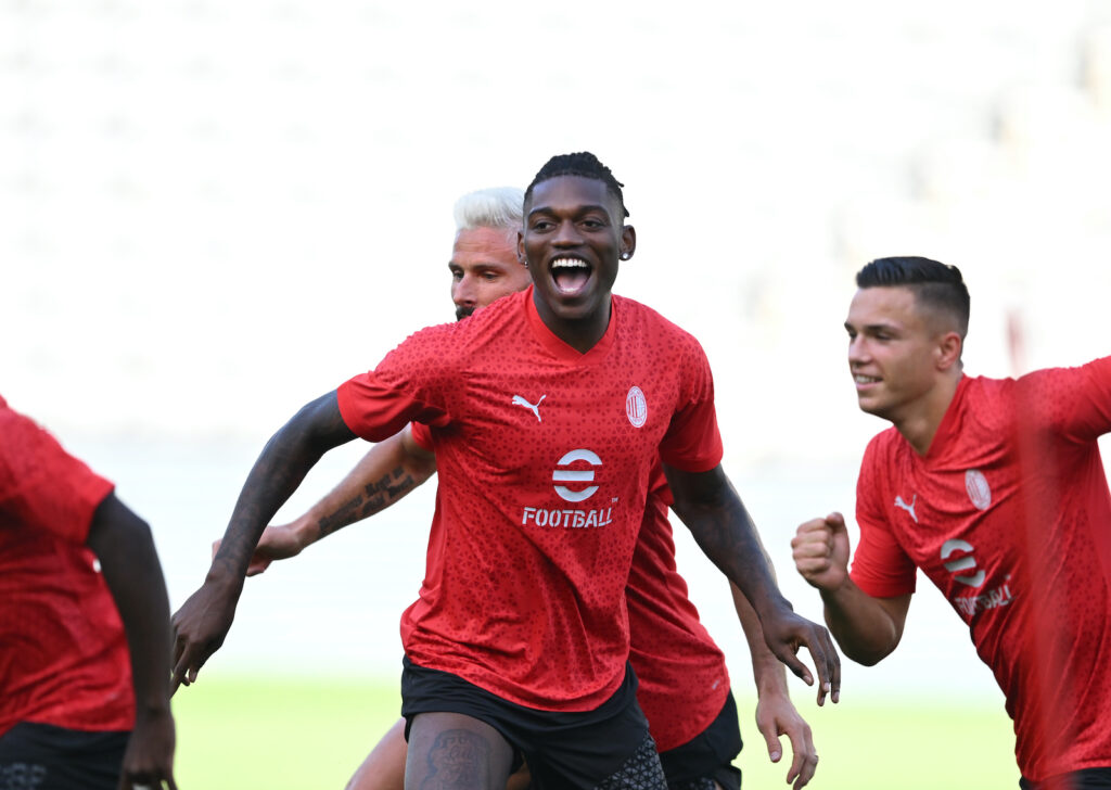Rafael Leao AC Milan allenamento Milan Los Angeles