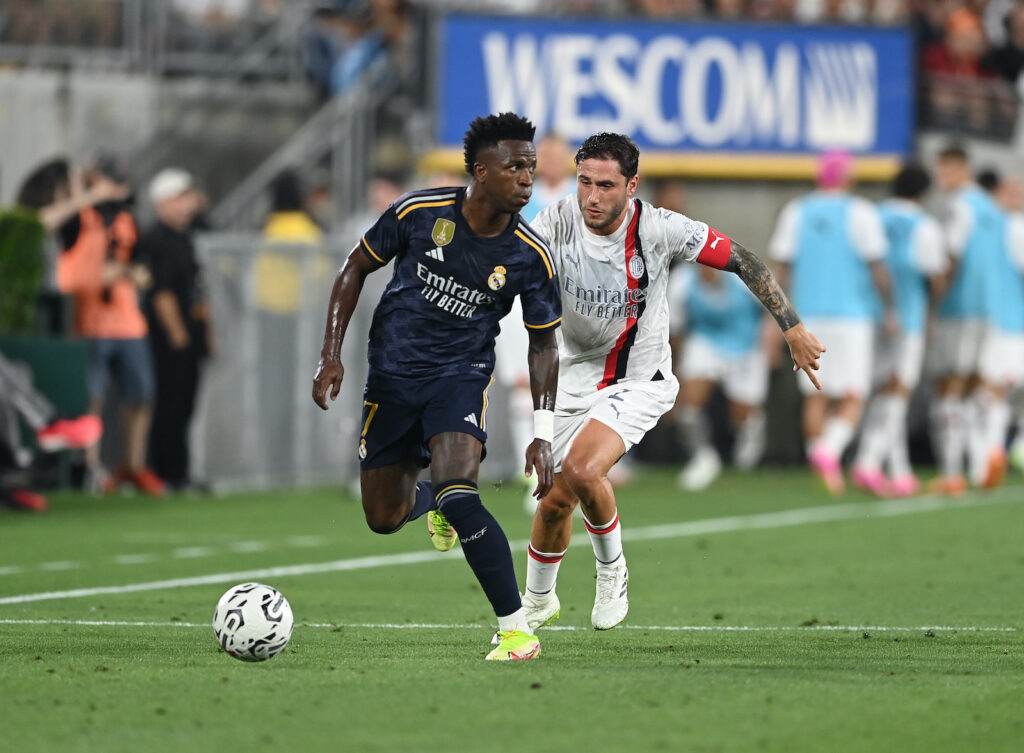 Davide Calabria AC Milan amichevole Real Madrid-Milan 3-2 precampionato 2023-2024