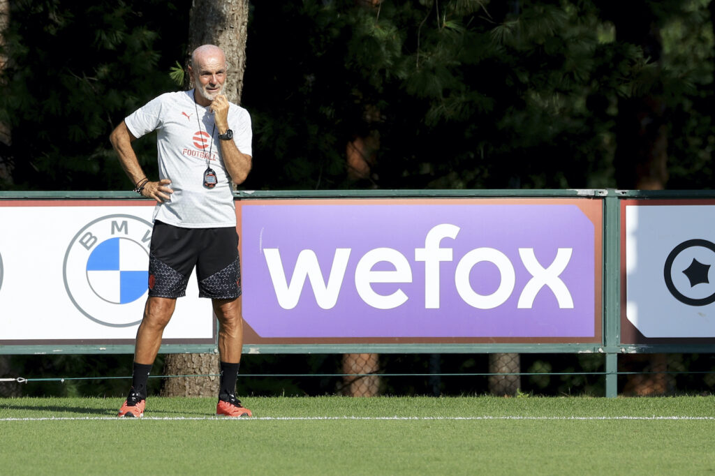 Stefano Pioli AC Milan allenamento Milanello
