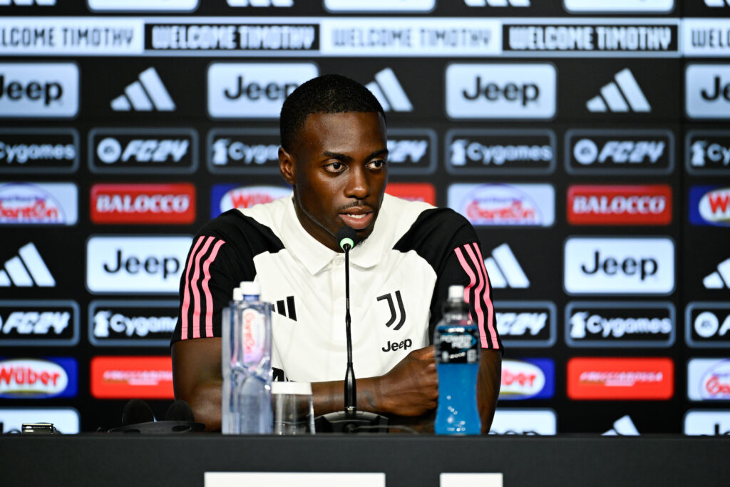 Timothy Weah Juventus conferenza stampa calciomercato