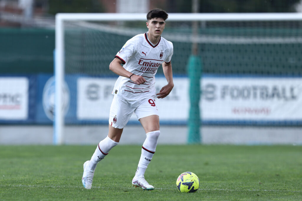 Davide Bartesaghi, calciatore del Milan Primavera (getty images)