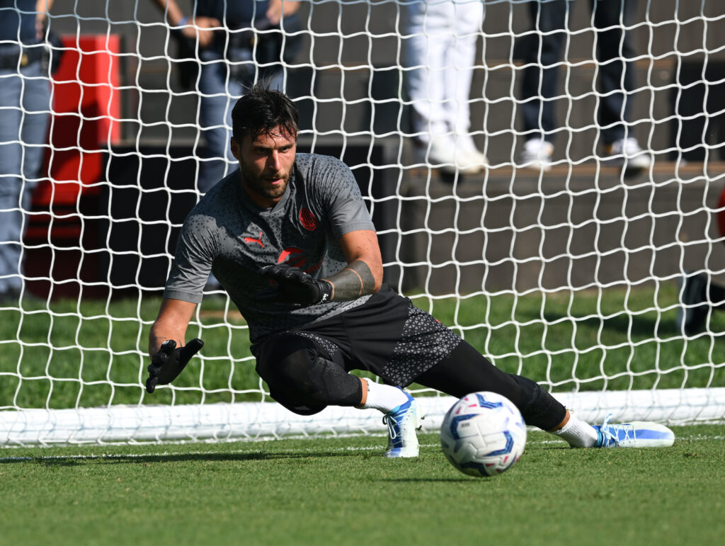 Marco Sportiello AC Milan allenamento Milanello
