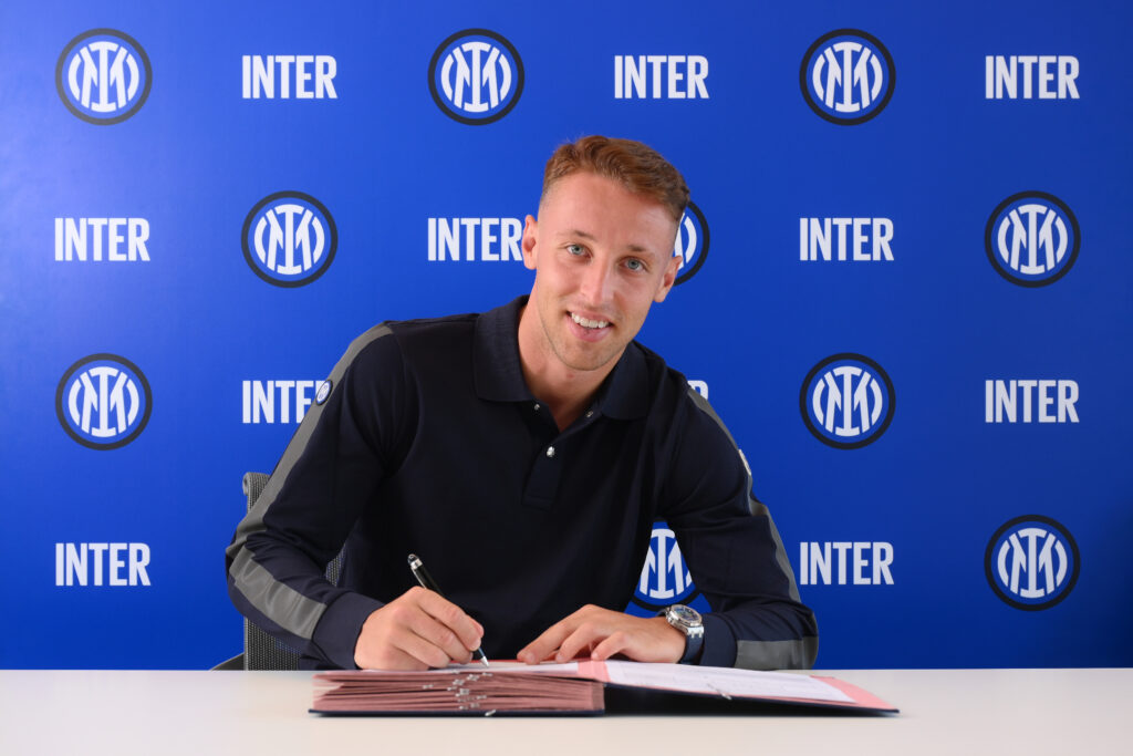 Davide Frattesi, centrocampista dell'Inter (getty images)