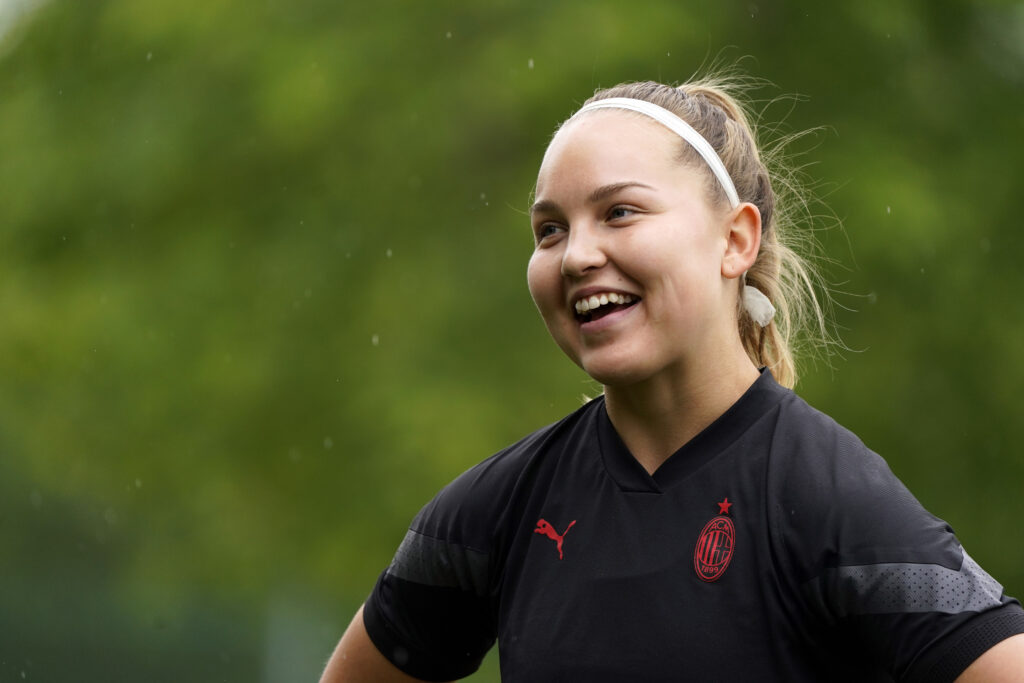 Oona Sevenius, calciatrice del Milan Femminile (getty images)