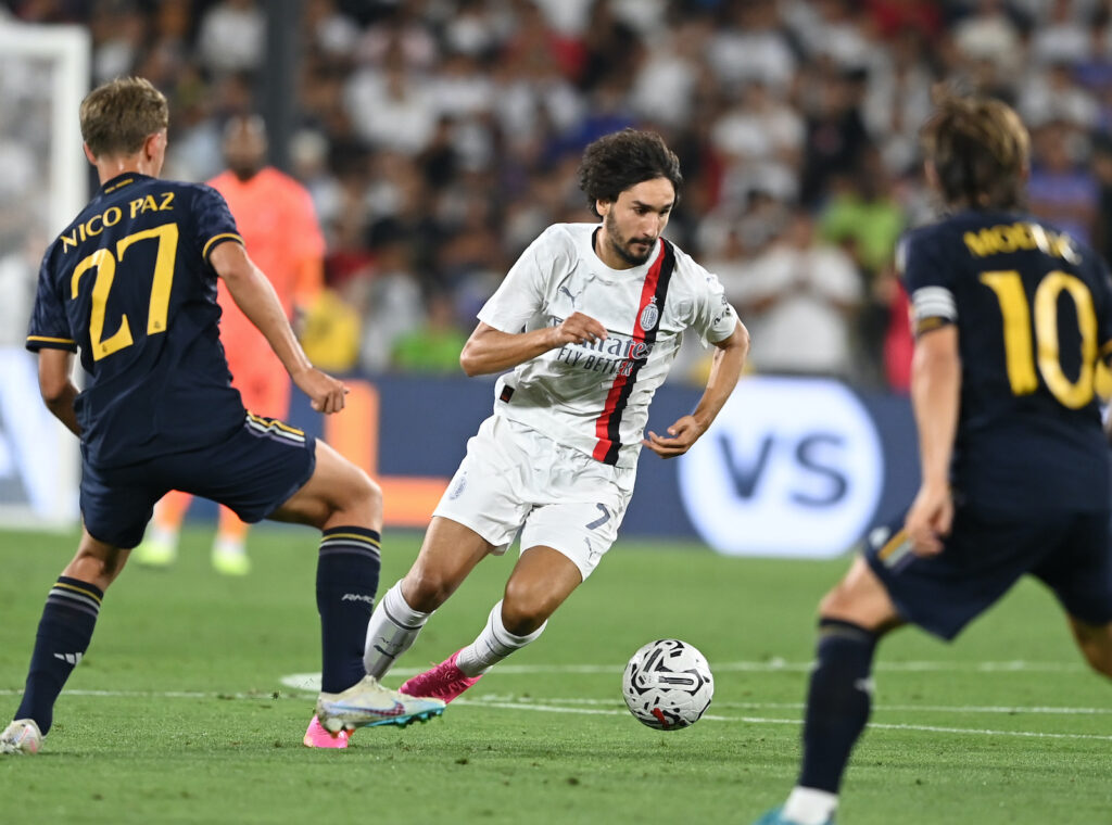 Yacine Adli AC Milan amichevole Real Madrid-Milan 3-2 precampionato 2023-2024