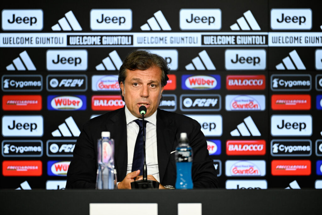 Cristiano Giuntoli Juventus conferenza stampa calciomercato