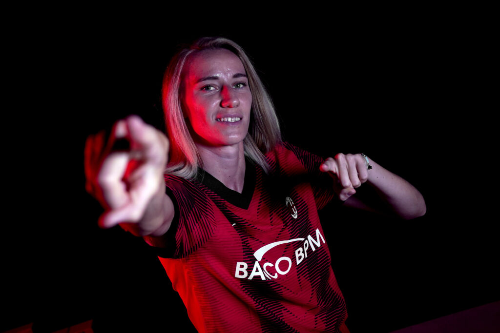 Julie Piga, calciatrice del Milan Femminile (getty images)