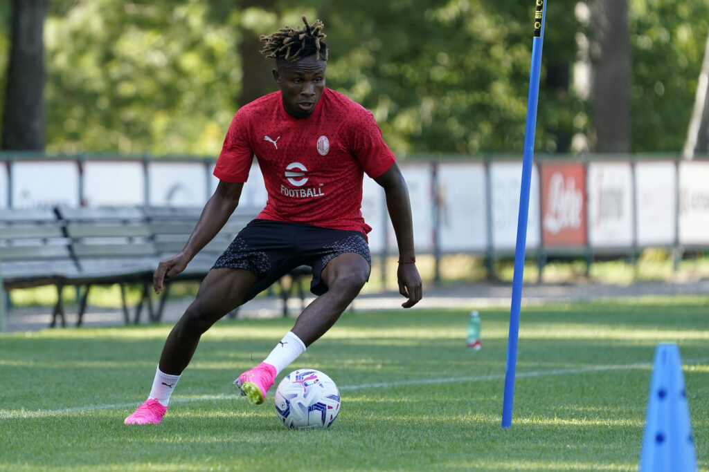 Samuel Chukwueze AC Milan allenamento Milanello