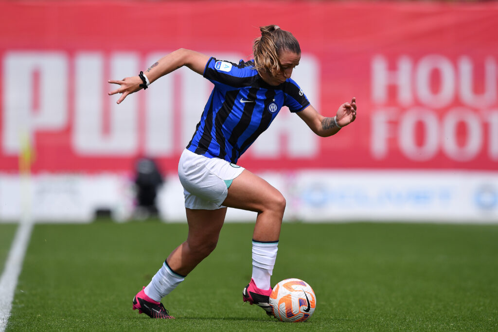 Gloria Marinelli, calciatrice dell'Inter Femminile (getty images)