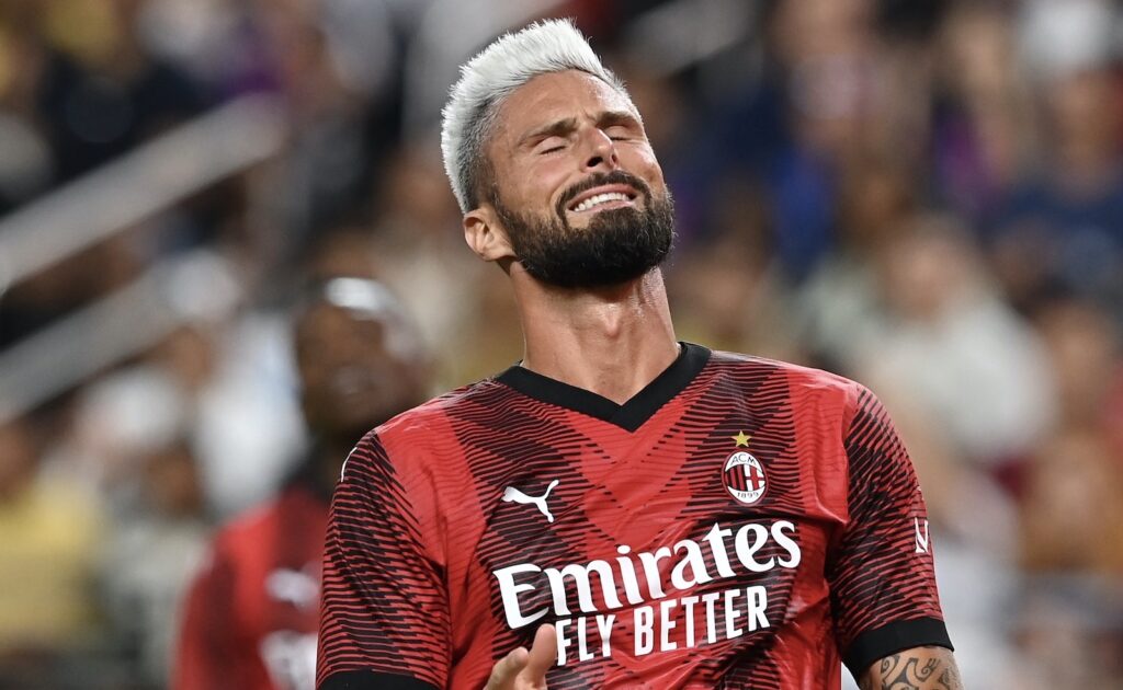 Olivier Giroud AC Milan amichevole Milan-Barcellona 0-1 precampionato 2023-2024