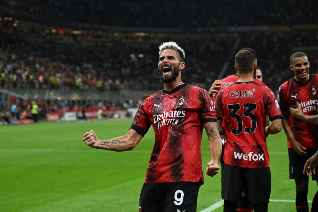Olivier Giroud AC Milan Milan-Torino 4-1 Serie A 2023-2024