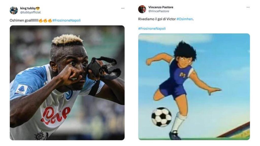 Frosinone Napoli social