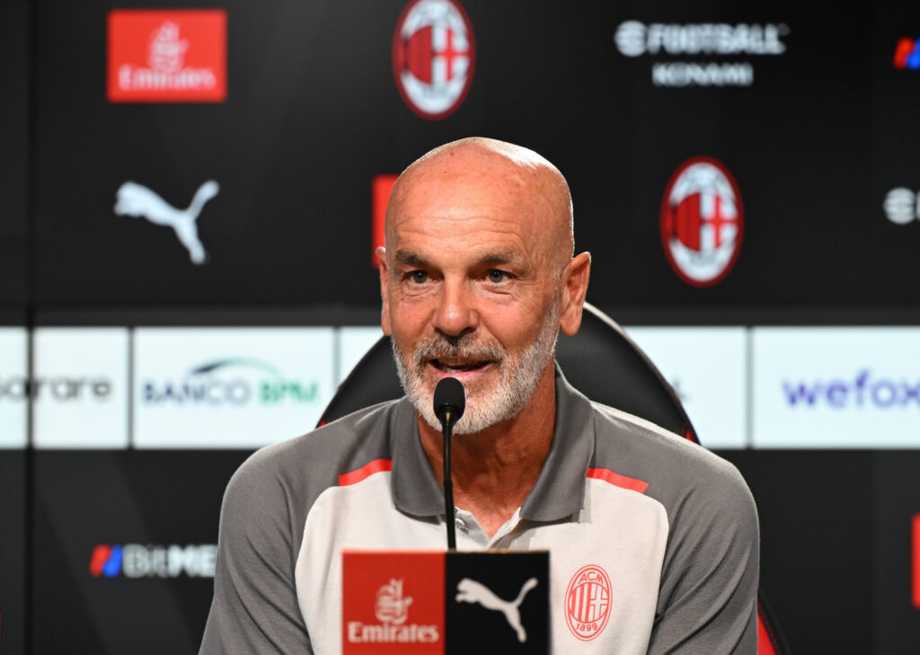 Stefano Pioli AC Milan conferenza stampa Milanello