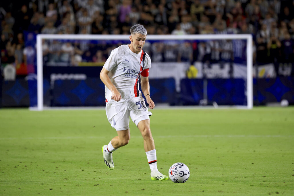 Alexis Saelemaekers AC Milan amichevole Juventus-Milan 6-5 dcr precampionato 2023-2024