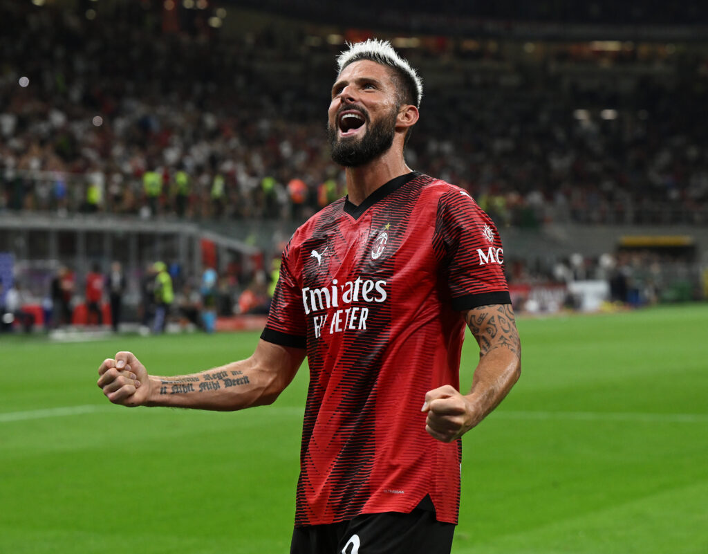 Olivier Giroud AC Milan Milan-Torino 4-1 Serie A 2023-2024