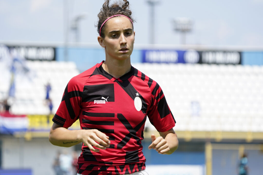Angelica Soffia, calciatrice del Milan femminile (getty images)