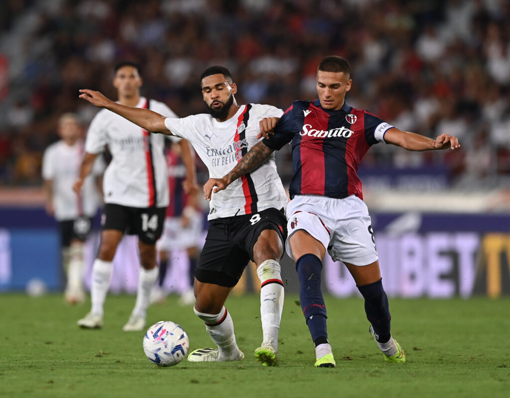 Ruben Loftus-Cheek e Nico Domiguez, qui in Bologna-Milan (getty images)