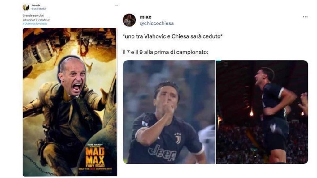 Udinese Juventus social