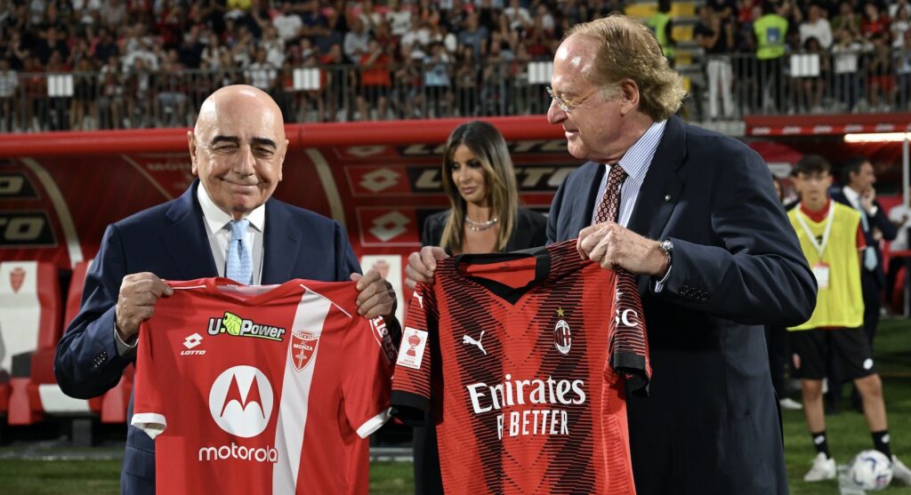 Galliani Scaroni amichevole Monza-Milan 6-7 dcr precampionato 2023-2024 Trofeo Silvio Berlusconi