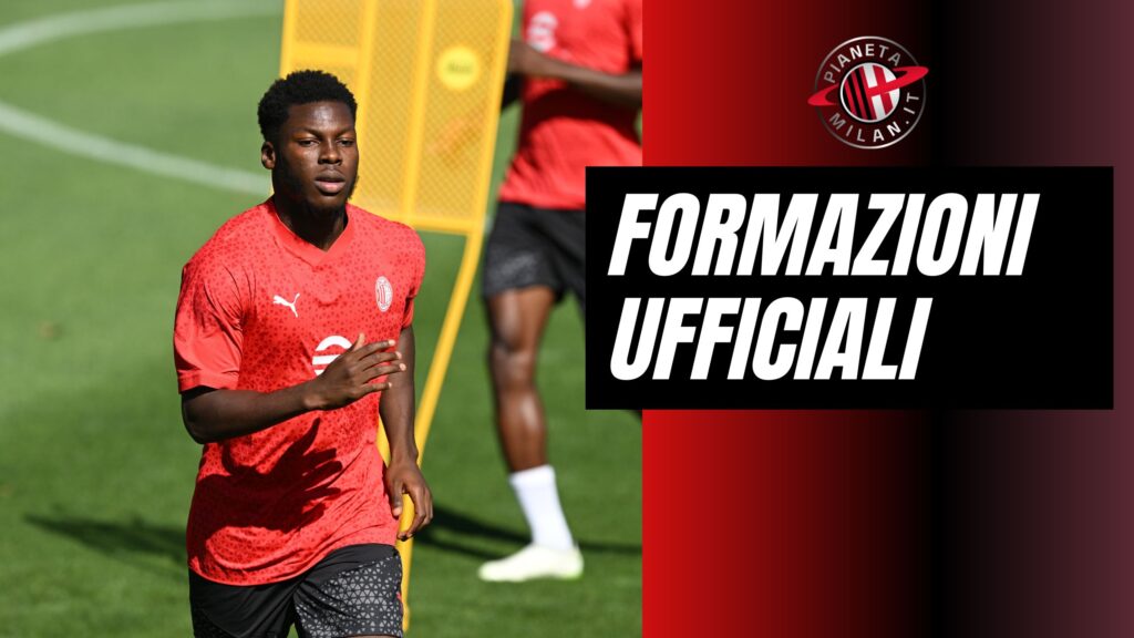 Formazione ufficiali Milan Trento