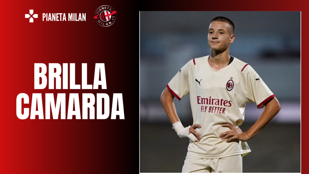 Francesco Camarda, giovane attaccante del Milan (getty images)