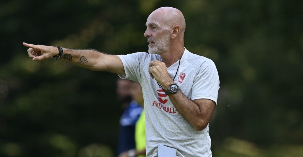 Stefano Pioli AC Milan amichevole Milan-Novara 4-2 precampionato 2023-2024