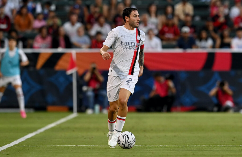 Davide Calabria AC Milan amichevole Juventus-Milan 6-5 dcr precampionato 2023-2024