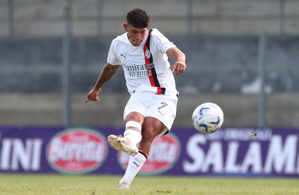 Vincenzo Perrucci, calciatore del Milan Primavera (getty images)