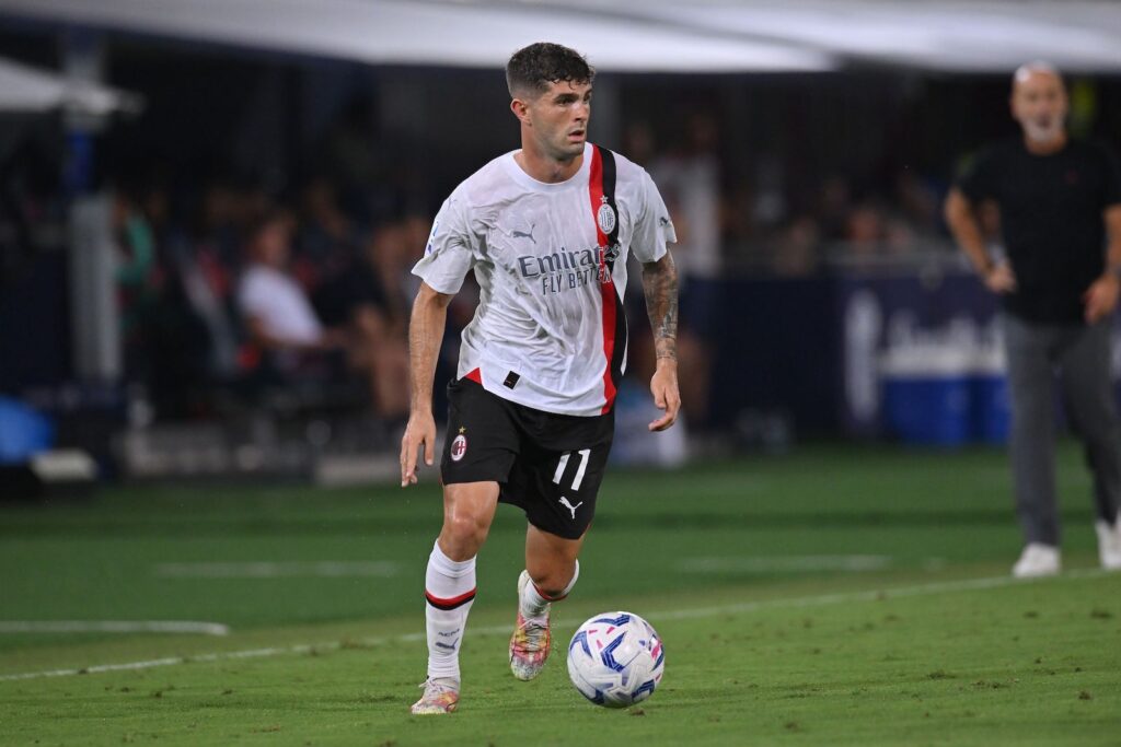 Christian Pulisic AC Milan Bologna-Milan 0-2 Serie A 2023-2024