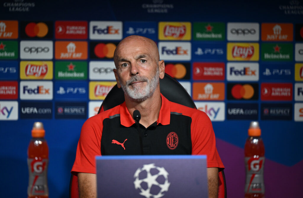 Stefano Pioli AC Milan conferenza stampa Champions League 2023-2024