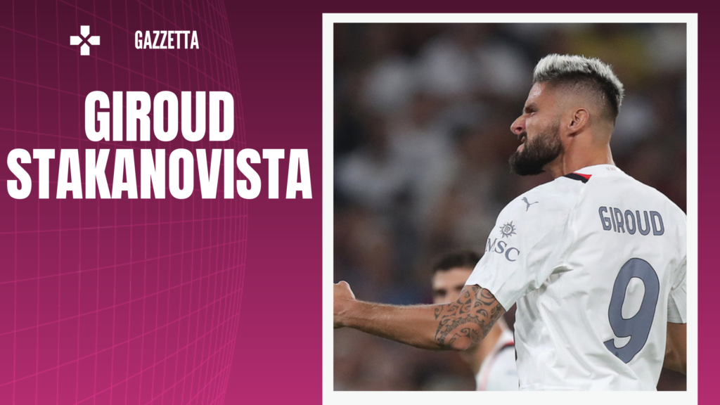 Olivier Giroud AC Milan Milan-Newcastle 0-0 Champions League 2023-2024